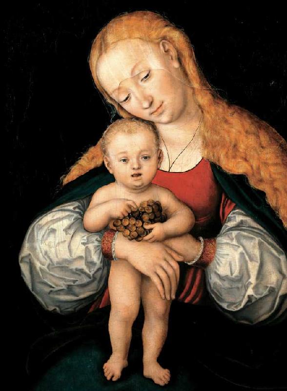 Madonna mit Kind und Trauben od Lucas Cranach d. Ä.
