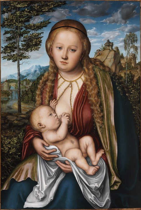 Tthe Virgin suckling the Child od Lucas Cranach d. Ä.