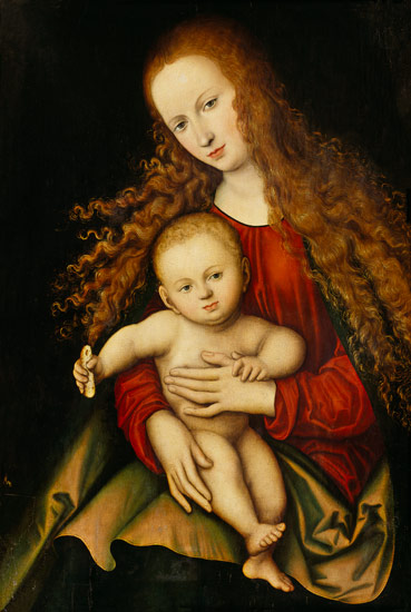 Maria with the child od Lucas Cranach d. Ä.
