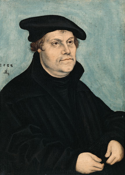 Martin Luther (1483-1546) at the Age of 50 od Lucas Cranach d. Ä.