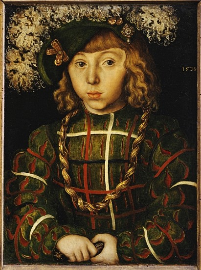 Portrait of Johann Friedrich, later Kurfuerst der Grossmuetige von Saschen od Lucas Cranach d. Ä.