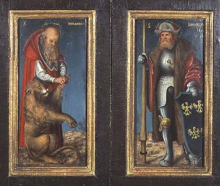 SS. Jerome and Leopold od Lucas Cranach d. Ä.