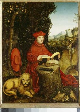 Reading, the St. Hieronymus, in the landscape.