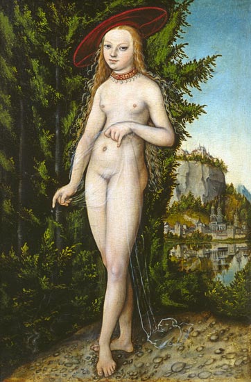Venus in a landscape od Lucas Cranach d. Ä.