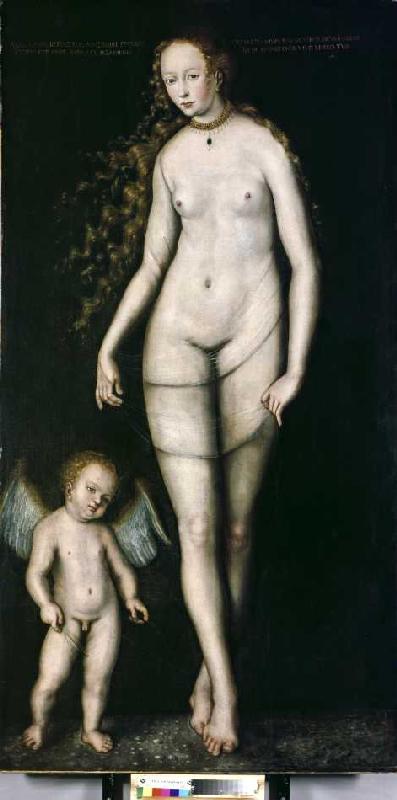 Venus mit Amor od Lucas Cranach d. Ä.