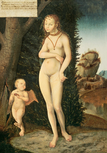 Venus with Cupid the Honey Thief od Lucas Cranach d. Ä.