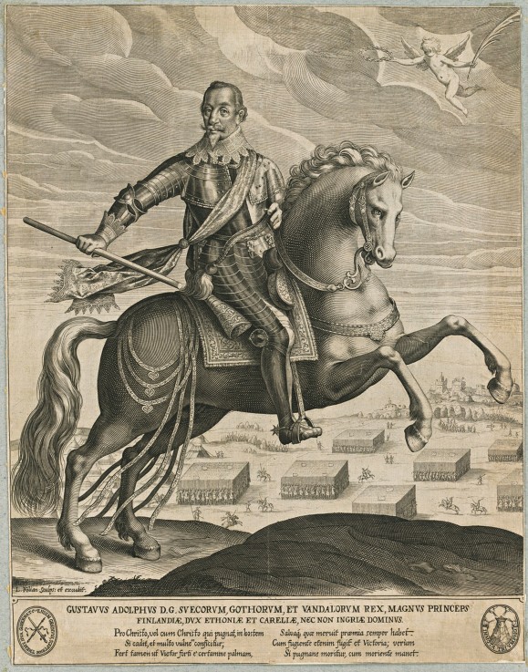Gustavus Adolphus of Sweden od Lucas Kilian