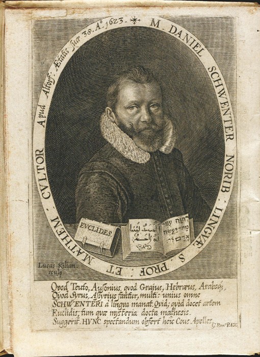 Portrait of Daniel Schwenter (1585-1636) od Lucas Kilian