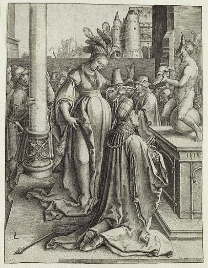 Solomon Prays in front of a Graven Image, c.1514 od Lucas van Leyden