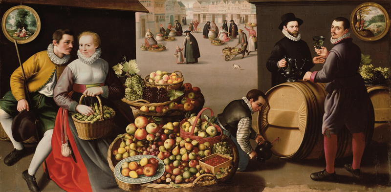 Fruit market (September/October) od Lucas van Valckenborch