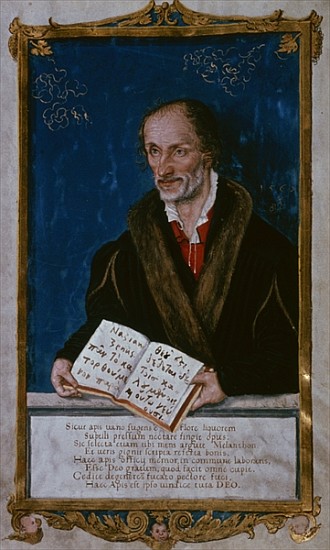 Portrait of Philipp Melanchthon od Lucas (Schule) Cranach