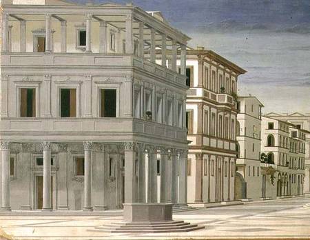 View of an Ideal City, or The City of God, probably painted by Piero della Francesca od Luciano Laurana