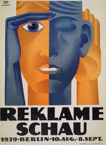 'Reklameschau', poster for the Berlin Advertising Exhibition od Lucian & Rosen, F. Bernhard