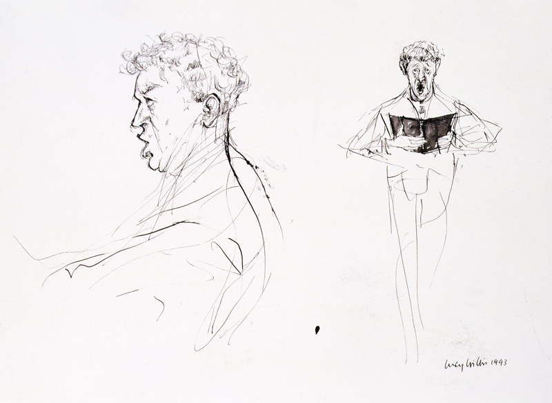 Baritone, 1993 (pen, ink and w/c)  od Lucy Willis