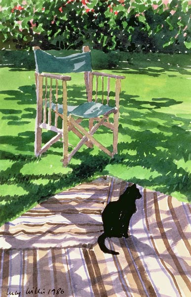 Black Cat and Dappling, 1986  od Lucy Willis