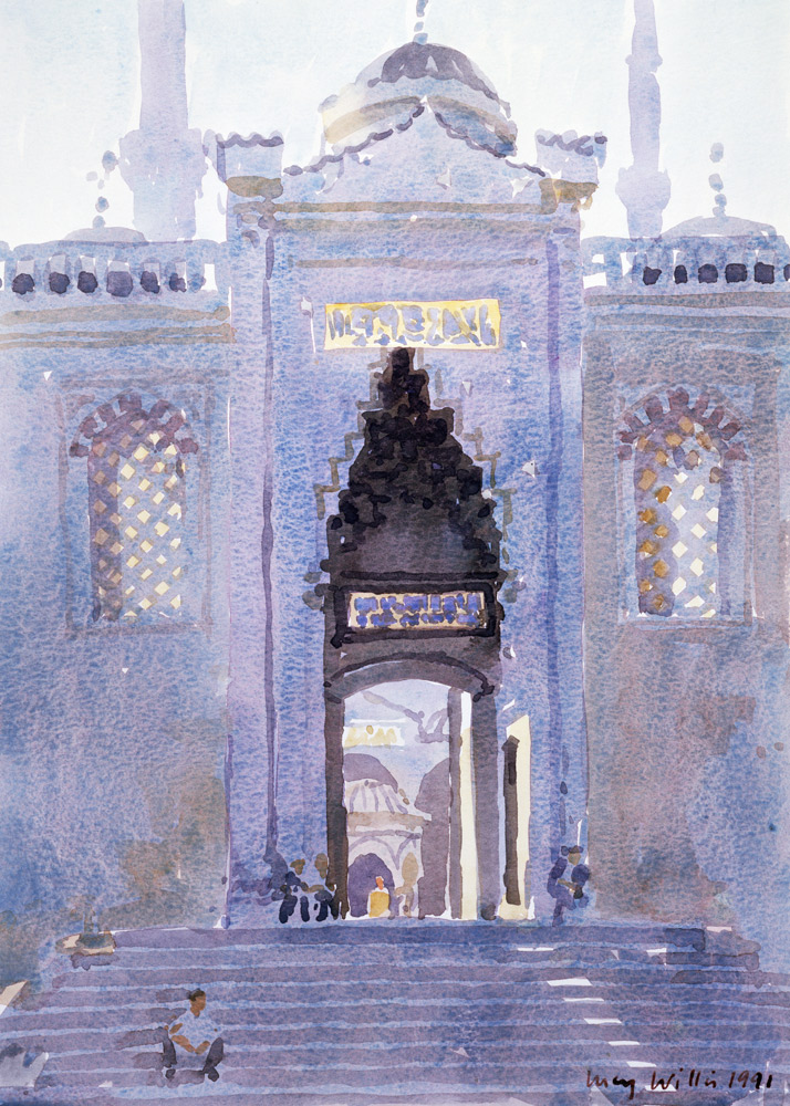 Gateway to The Blue Mosque, 1991 (w/c on paper)  od Lucy Willis