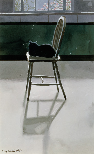 Cat on a Chair od Lucy Willis