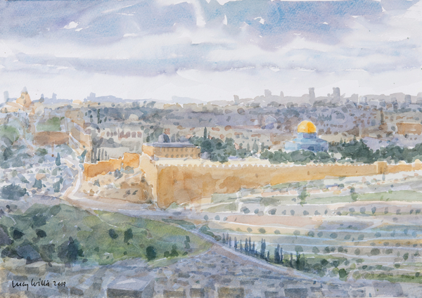 Jerusalem from The Mount Of Olives od Lucy Willis