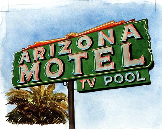 Arizona Motel on 6th Avenue od Lucy  Masterman