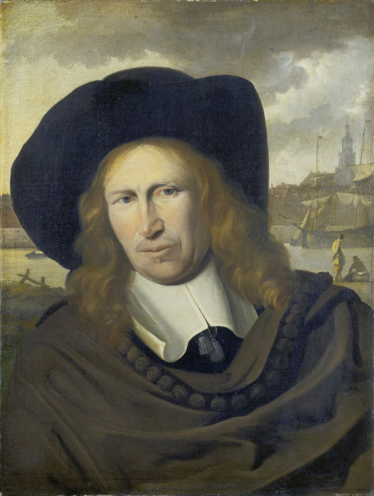 Portrait of a Man from the City of Emden od Ludolf Backhuysen