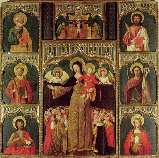 Altarpiece of the Virgin of the Rosary, c.1500 od Ludovico Brea