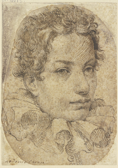 Junger Mann mit Halskrause od Ludovico Carracci
