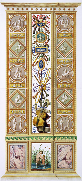 Panel from the Raphael Loggia at the Vatican, engraved by Ioannes Volpato od Ludovicus Tesio Taurinensis