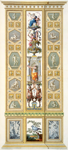Panel from the Raphael Loggia at the Vatican, from 'Delle Loggie di Rafaele nel Vaticano', engraved od Ludovicus Tesio Taurinensis