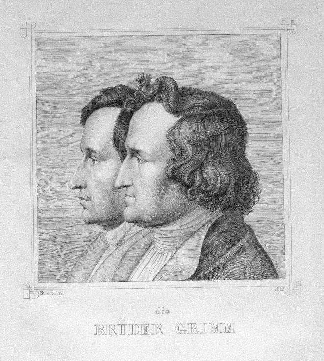 Jacob and Wilhelm Grimm od Ludwig Emil Grimm