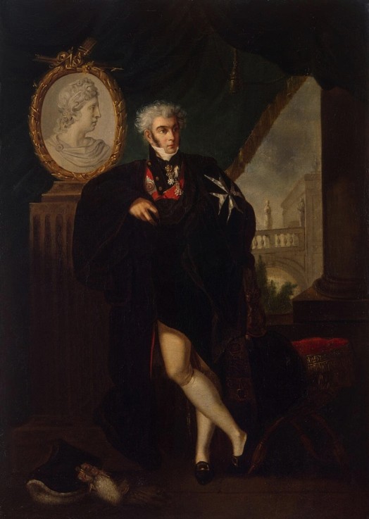 Portrait of Dmitry Lvovich Naryshkin (1758-1838) od Ludwig Guttenbrunn