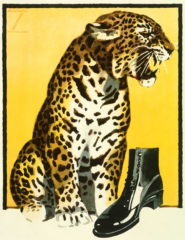 Poster for shoe advertising od Ludwig Hohlwein