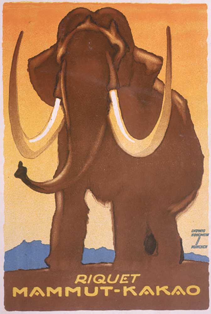 Advertisement for Riquet Mammut-Kakao, 1920 od Ludwig Hohlwein