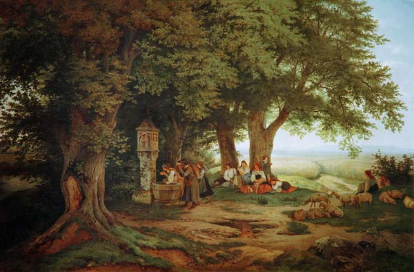 L.Richter, Pilgrims  rest od Ludwig Richter