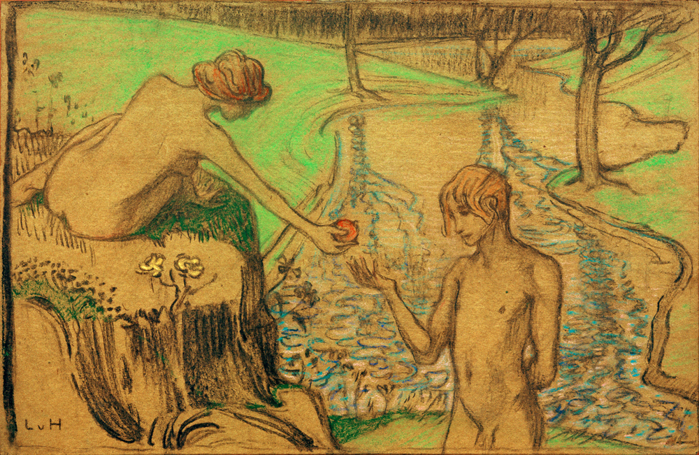 Adam und Eva od Ludwig von Hofmann