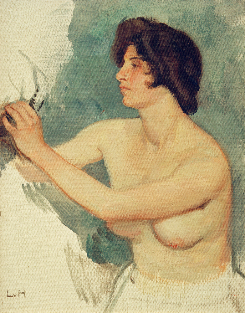 Frauenstudie od Ludwig von Hofmann