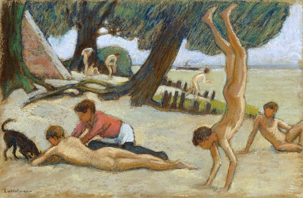 Knaben am Strand od Ludwig von Hofmann