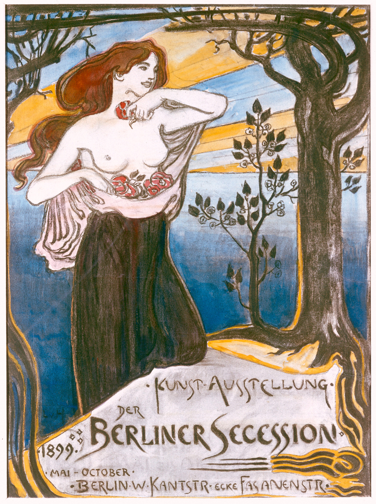 Plakat Berliner Sezession od Ludwig von Hofmann