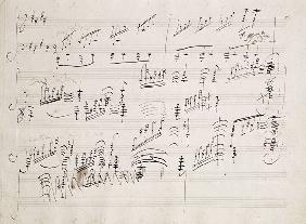 Score sheet of ''Moonlight Sonata''