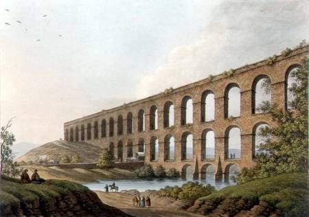 Aqueduct near Belgrade, Serbia, plate 6 from 'Views in the Ottoman Dominions', pub. by R. Bowyer od Luigi Mayer