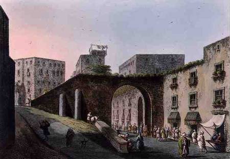 Entrance to the Market, in Jerusalem, from 'Views in the Ottoman Dominions' od Luigi Mayer