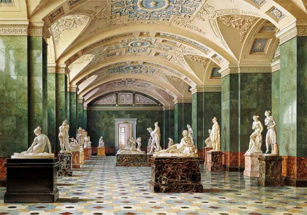 The First Room of Modern Sculpture, New Hermitage od Luigi Premazzi