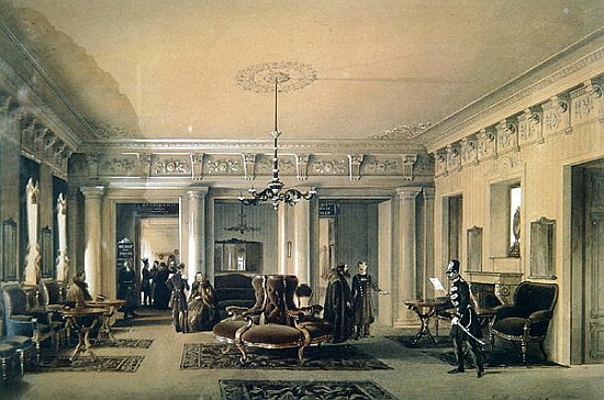 The Waiting Room of the Stagecoach Station in St. Petersburg od Luigi (Ludwig Osipovich) Premazzi