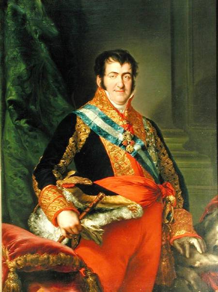 Ferdinand VII (1784-1833) od Luis Lopez Piquer
