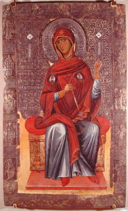 Virgin Mary, from the Annunciation od Macedonian School