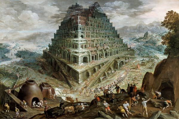 The Building of the Tower of Babel od Maerten van Valckenborch