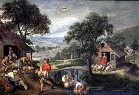 Parable of the Good Shepherd od Maerten van Valckenborch
