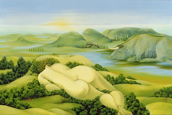 The Legend of Balaton, 2003 (oil on canvas)  od Magdolna  Ban