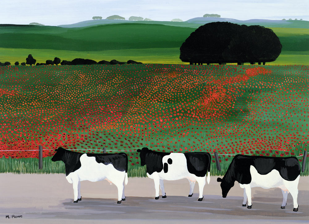 Cows and Poppies  od  Maggie  Rowe