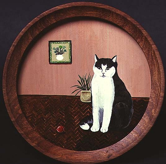 Cat and a Red Ball  od  Maggie  Rowe