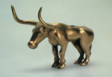 Figure of a bull, from the  burial mound of the Northern Caucasus od Maikop